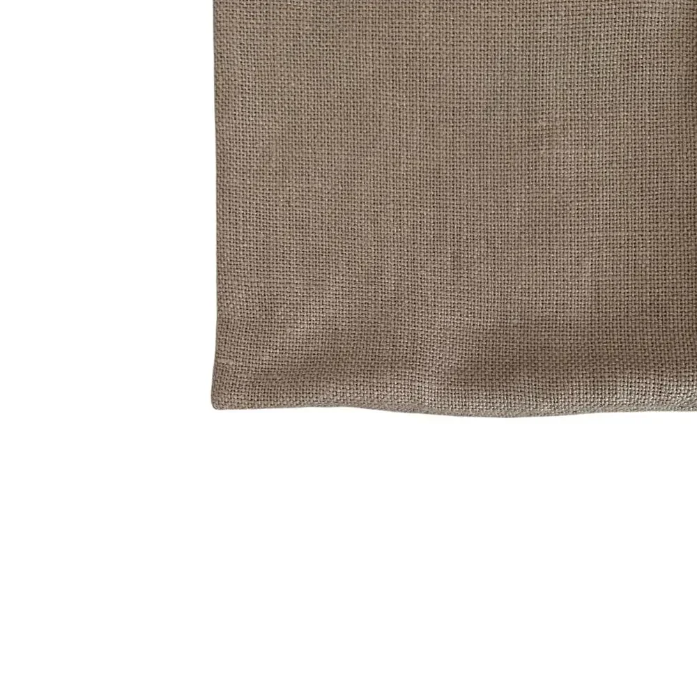 Restoration Hardware Suede & Linen Lumbar Pillow Cover 13x21 Camel NEW
